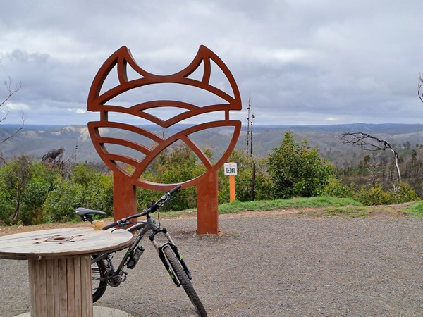 Fox Creek MTB Bike Park Iron Statue - SA