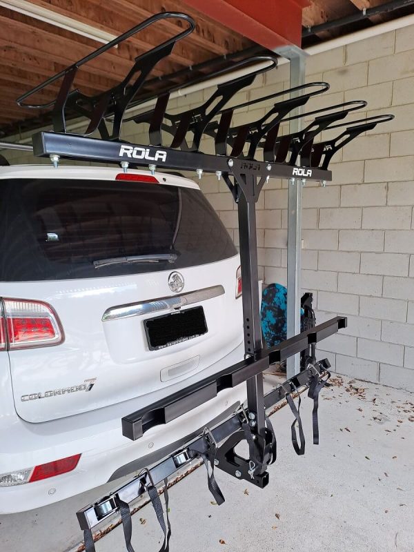 Rola-Vertical-Bike-rack-Mounted-empty-on-Colorado-Izuzu-MUX