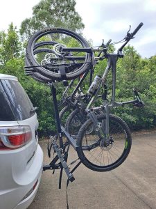Rola Vertical bike rack side view